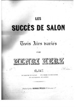 Les Succes de Salon. Trois Airs Variés. Suite 1 No.1