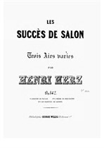 Les Succes de Salon. Trois Airs Variés. Suite 1 No.2