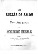 Les Succes de Salon. Trois Airs Variés. Suite 1 No.3